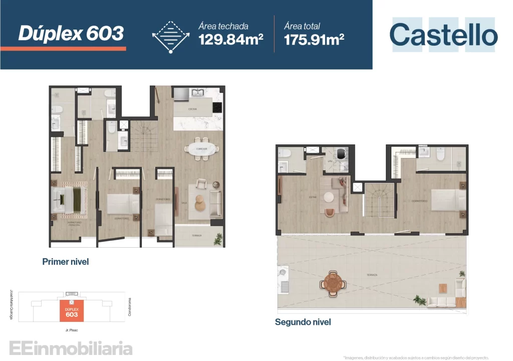 DPTO. 305 / 119 m² / 3 dorm