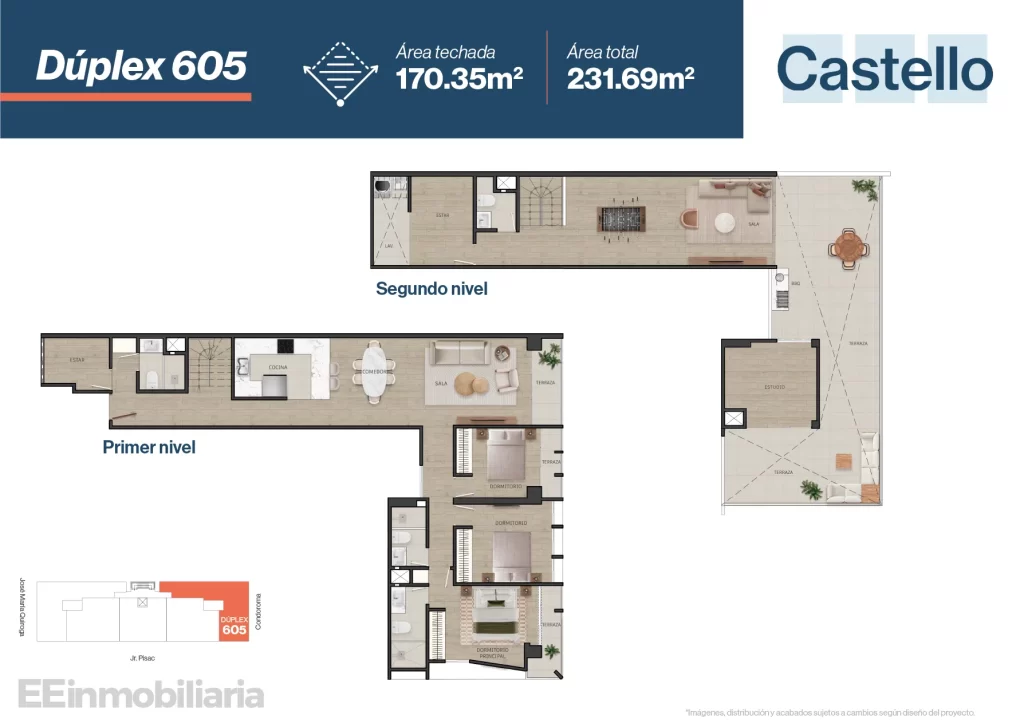 DÚPLEX 601 / 230.27 m² / 4 dorm