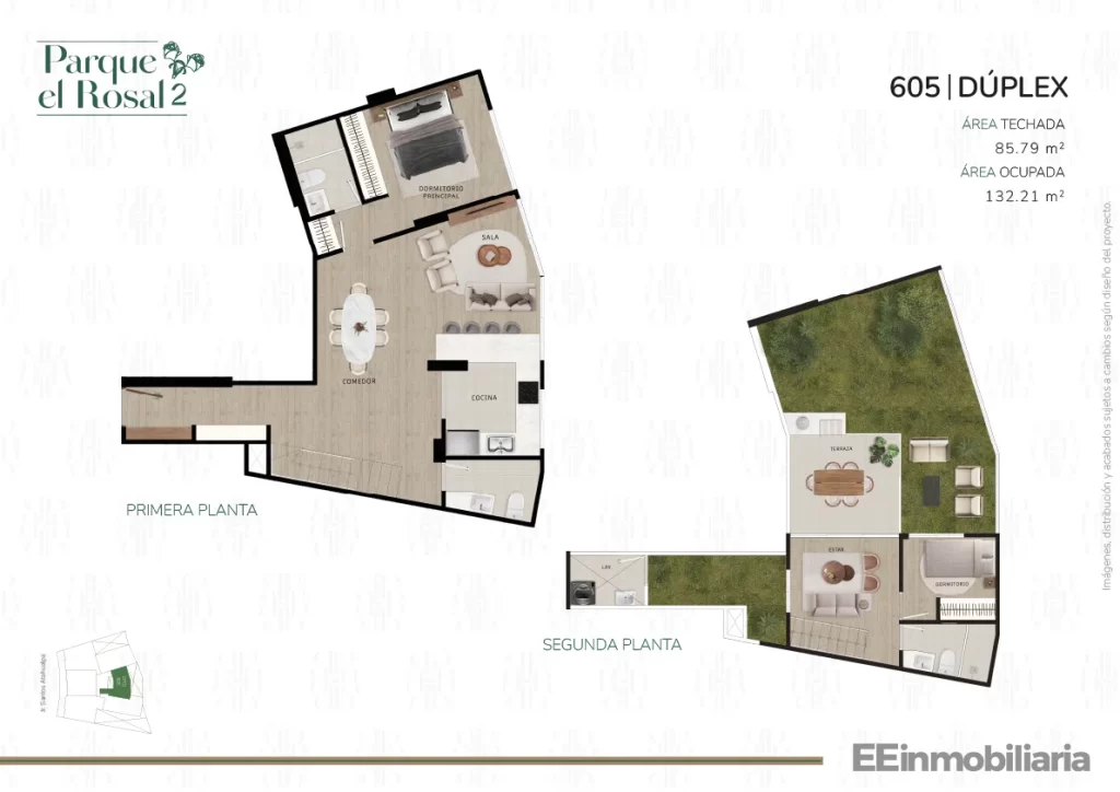 DÚPLEX 605 / 132.21 m² / 2 dorm