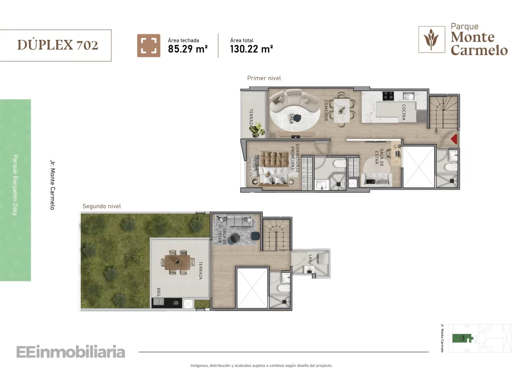 DÚPLEX 702 / 130.22 m² / 2 dorm