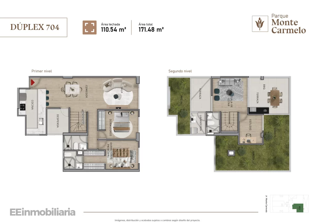 DÚPLEX 704 / 171.48 m² / 3 dorm