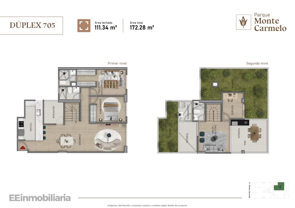 DÚPLEX 705 / 172.28 m² / 3 dorm