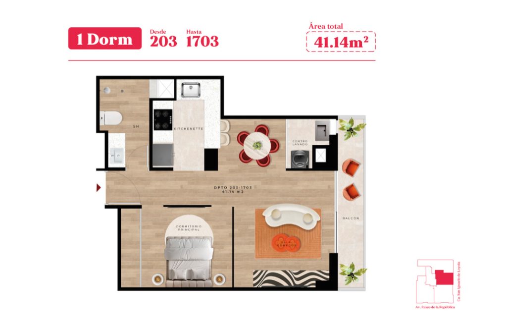 1 dormitorio