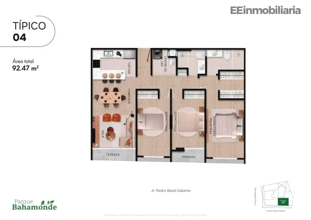 TÍPICO 03 / 95.46 m² / 3 dorm