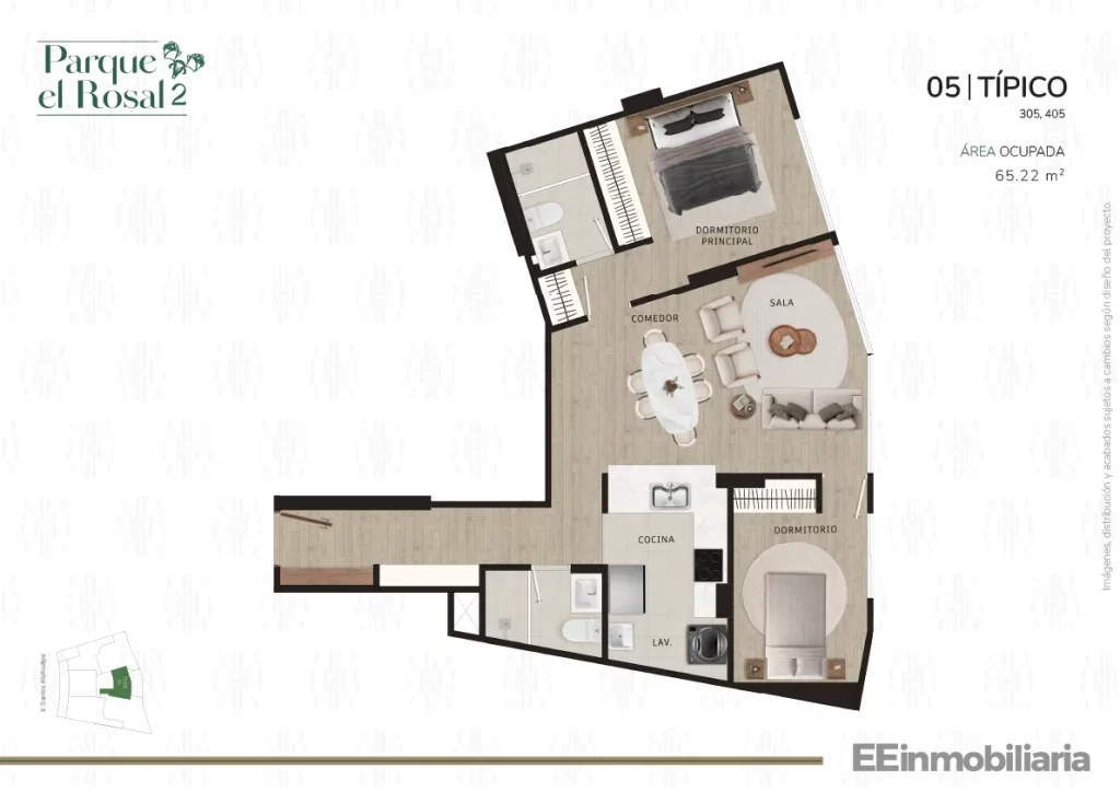 TÍPICO 5 / 65.22 m² / 2 dorm