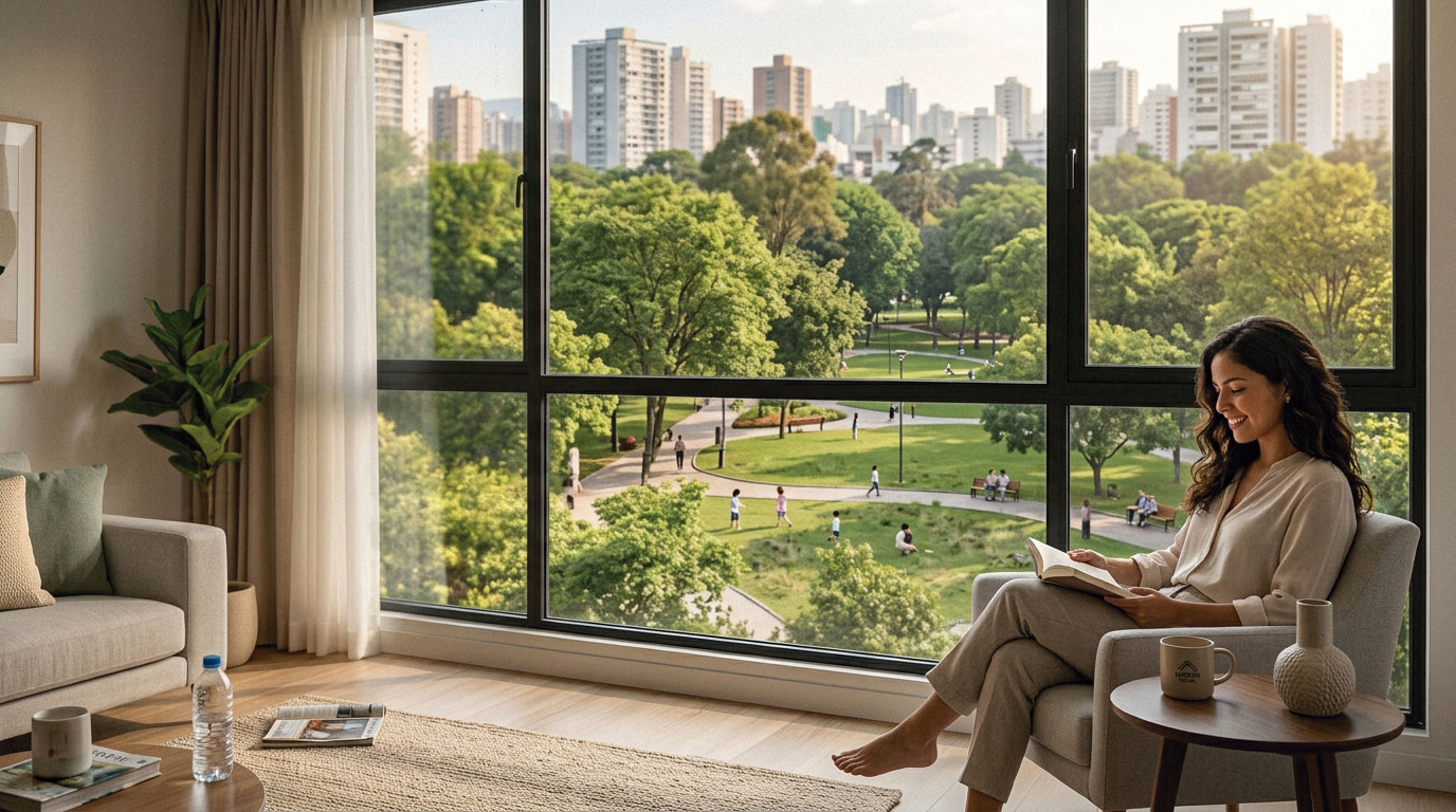 Vivir frente a un parque: bienestar y tranquilidad todos los días